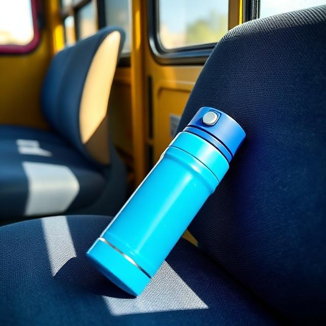 Foto de Termo azul encontrado en la buseta